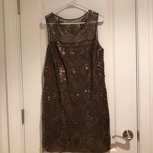 Olive Green Sequin Dress